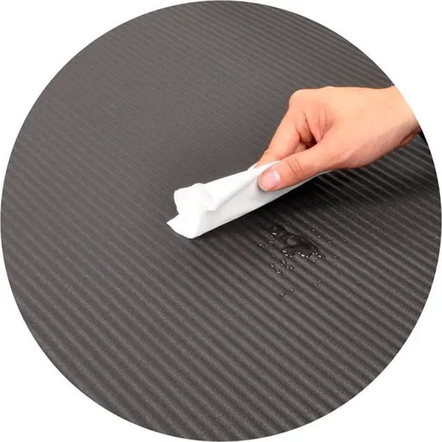 Alt view image 6 of 7 - BalanceFrom Yoga Mat 1 Inch Extra Thick, Exercise Mat with Carrying Strap for Home Workout High Density Anti-Tear Non-slip Workout Pilates Gym Mats for Women Men Outdoor Training, Multiple Colors