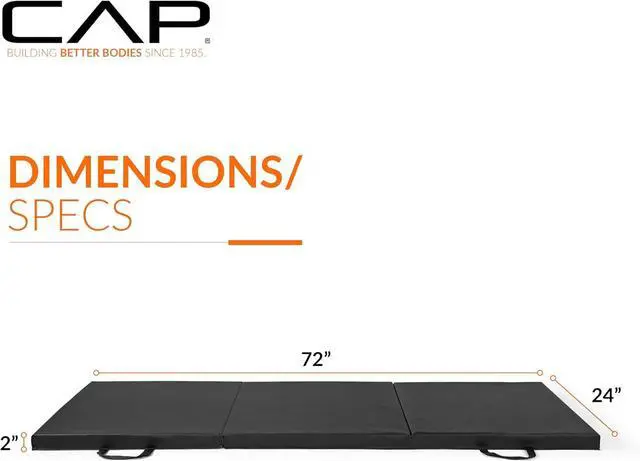 Alt view image 4 of 7 - CAP Barbell All Purpose Folding Anti Tear Exercise Training Aerobic Fitness Gym & Gymnastics Balance Mat | Multiple options