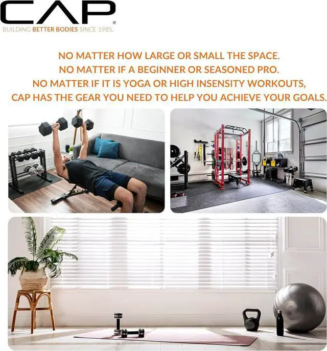 Alt view image 7 of 7 - CAP Barbell All Purpose Folding Anti Tear Exercise Training Aerobic Fitness Gym & Gymnastics Balance Mat | Multiple options