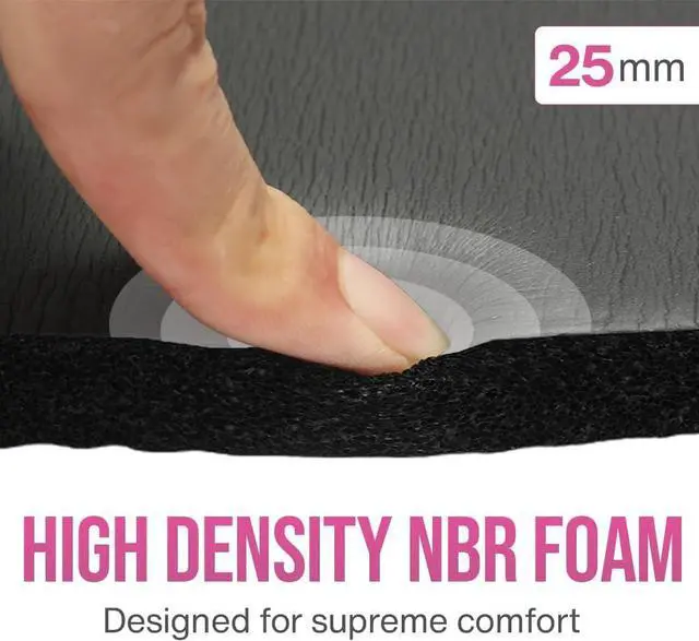 Alt view image 6 of 6 - Knee Pad Cushion - Extra Thick 1 inch (25mm) for Pain Free Yoga - Includes Breathable Mesh Bag for Easy Travel and Storage (Does Not Include Yoga Mat)