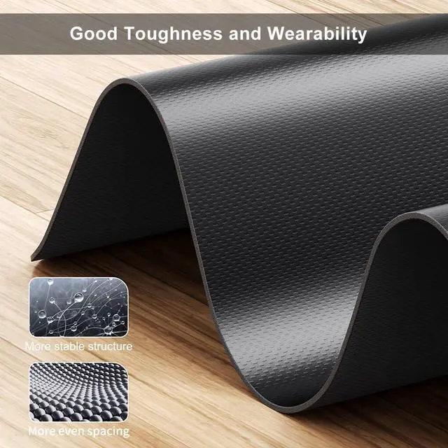 Alt view image 5 of 7 - WalkingPad Treadmill Mat Non Slip Carpet Mat Anti-Skid Quiet Exercise Workout Gym Sport Fitness Accessory for Fitness Equipment (The Product Contains MATS only, not Treadmills)