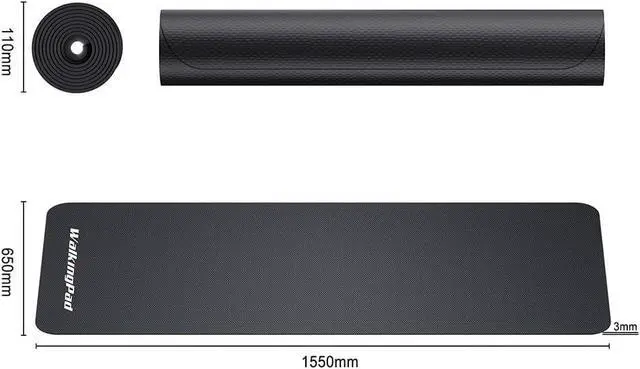 Alt view image 6 of 7 - WalkingPad Treadmill Mat Non Slip Carpet Mat Anti-Skid Quiet Exercise Workout Gym Sport Fitness Accessory for Fitness Equipment (The Product Contains MATS only, not Treadmills)