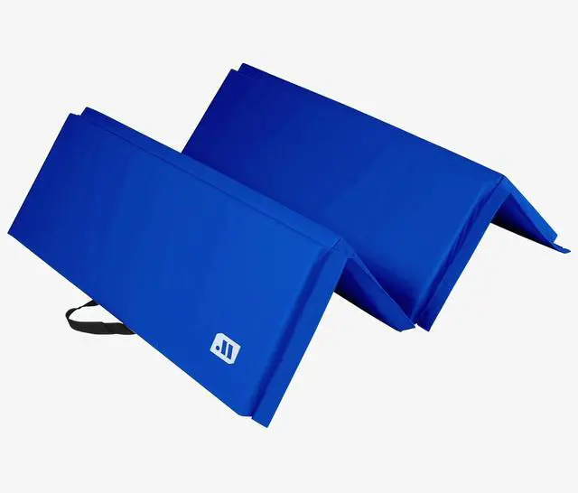Alt view image 3 of 7 - We Sell Mats - 4 ft x 6 ft x 2 - Personal Fitness & Exercise Mat for Home Workout - Lightweight and Folds for Carrying  All Purpose Gym Mat  Thick Mat for Yoga, Pilates, Stretches, Floor Exercises