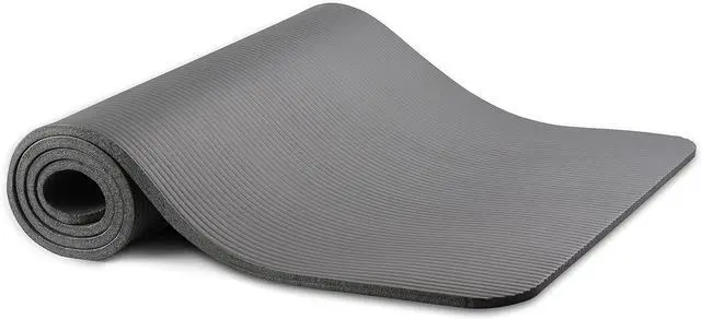 Alt view image 2 of 6 - 1/2-Inch Extra Thick High Density Anti-Tear Exercise Yoga Mat with Carrying Strap