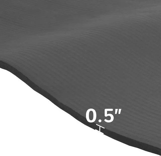 Alt view image 4 of 6 - 1/2-Inch Extra Thick High Density Anti-Tear Exercise Yoga Mat with Carrying Strap