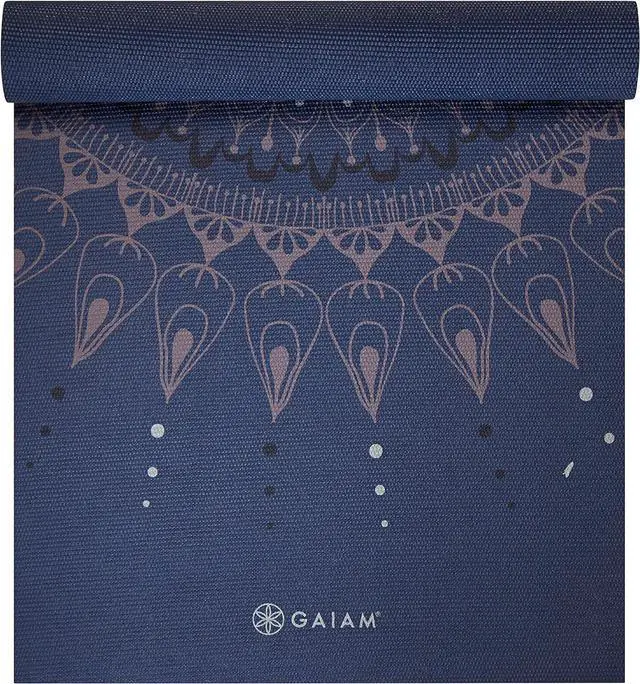 Alt view image 2 of 5 - Gaiam Yoga Mat - Premium 6mm Print Extra Thick Non Slip Exercise & Fitness Mat for All Types of Yoga, Pilates & Floor Workouts (68"L x 24"W x 6mm Thick)