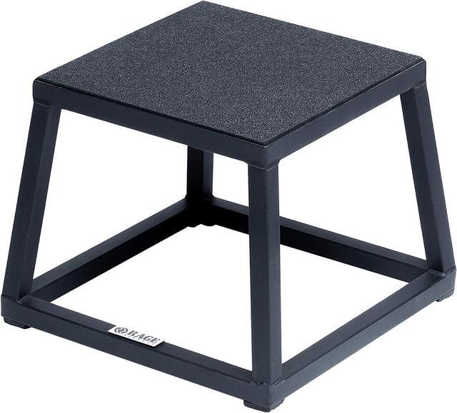Main image of Rage Fitness Steel Plyo Box 12-18-24-30 Inch High Anti-Slip Pre-Assembled Plyometric Jump Box for Home Gym Conditioning and Strength Training (Sold Individually) Plyometric Platform Step