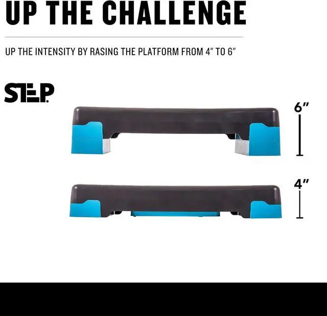 Alt view image 5 of 7 - The Step Aerobic Platforms for Home Workout Steppers for Exercise