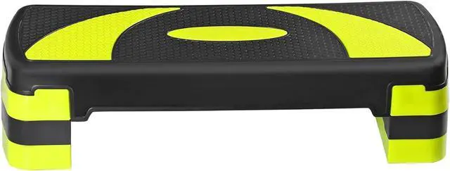 Alt view image 4 of 7 - 31 Inch Adjustable Workout Aerobic Step, Exercise Platform Trainer w 4 Adjustable Risers for Home Gym Fitness Workout,Lightweight