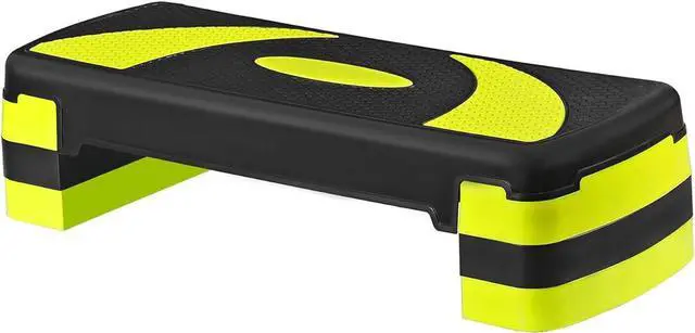 Alt view image 6 of 7 - 31 Inch Adjustable Workout Aerobic Step, Exercise Platform Trainer w 4 Adjustable Risers for Home Gym Fitness Workout,Lightweight