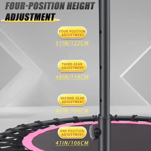 Alt view image 5 of 5 - Newan Rebounder Handle Bar Accessory for 40" Round Fitness Trampolines, Cushy Foam Handles,Only Applicable to The Foot Tube Between 2.5CM/0.98IN Diameter(Trampoline Not Included)