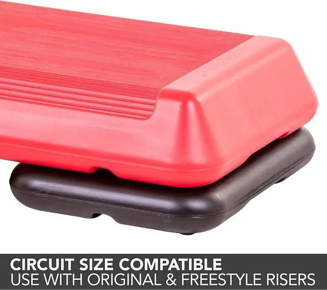 Alt view image 2 of 7 - The Step Original Aerobic Risers - Circuit Size , Black