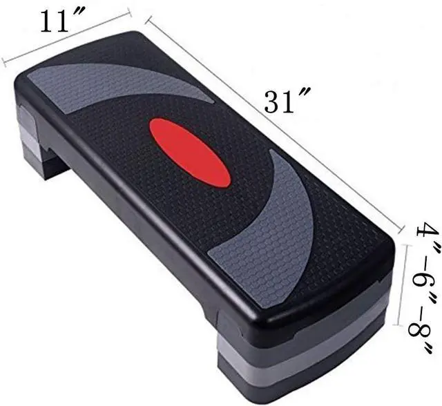 Alt view image 2 of 6 - 31" Adjustable Workout Aerobic Stepper in Fitness & Exercise