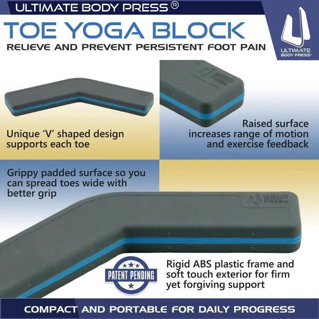 Alt view image 2 of 5 - Toe Yoga Exercise Step Block for Plantar Fasciitis Relief and Toe/Foot/Arch Strength