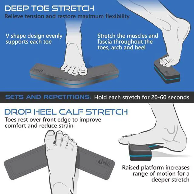 Alt view image 5 of 5 - Toe Yoga Exercise Step Block for Plantar Fasciitis Relief and Toe/Foot/Arch Strength