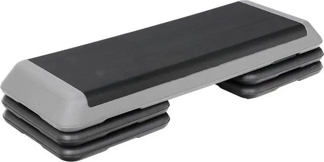 Main image of 43" Workout Aerobic Exercise Step Platform, Adjustable Aerobic Steppers for Exercise with 4 Removable Risers for Home Gym Strength Training