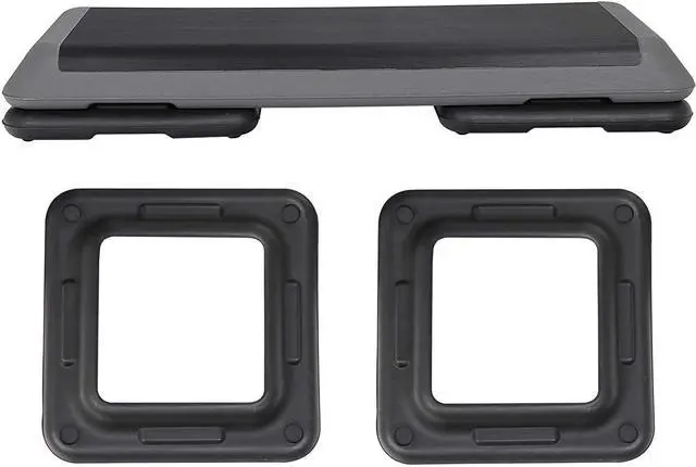 Alt view image 5 of 7 - 43" Workout Aerobic Exercise Step Platform, Adjustable Aerobic Steppers for Exercise with 4 Removable Risers for Home Gym Strength Training