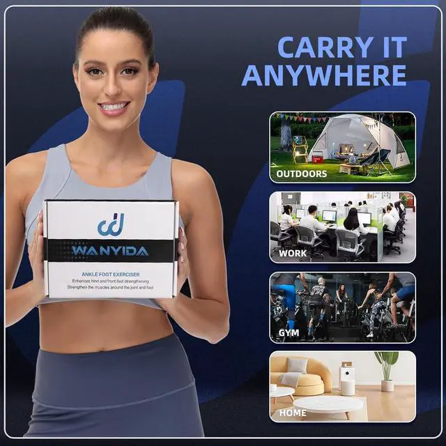 Alt view image 6 of 7 - Ankle Foot Strengthener Exerciser for Sprained. Single Leg Balance Board, Posture Corrector, Foot Stretcher for Plantar Fasciitis Relief. Patent Pending