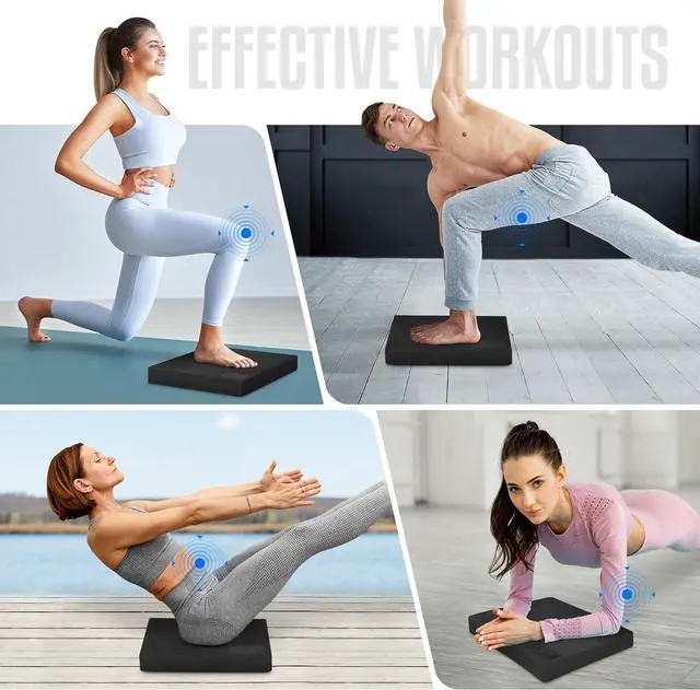 Alt view image 6 of 6 - Yes4All Upgraded Size Foam Pad for Exercise, Nonslip Foam Balance Pad Physical Therapy, Yoga & Stability Training Balance Mat