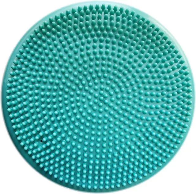 Alt view image 3 of 4 - AppleRound Inflated Wobble Cushion with Hand Pump, Air Stability Board (Extra Thick), Core Balance Disc for Adults, Sensory Wiggle Seat for Kids, Flexible Seating for All Age, 13.5in / 34cm Diameter