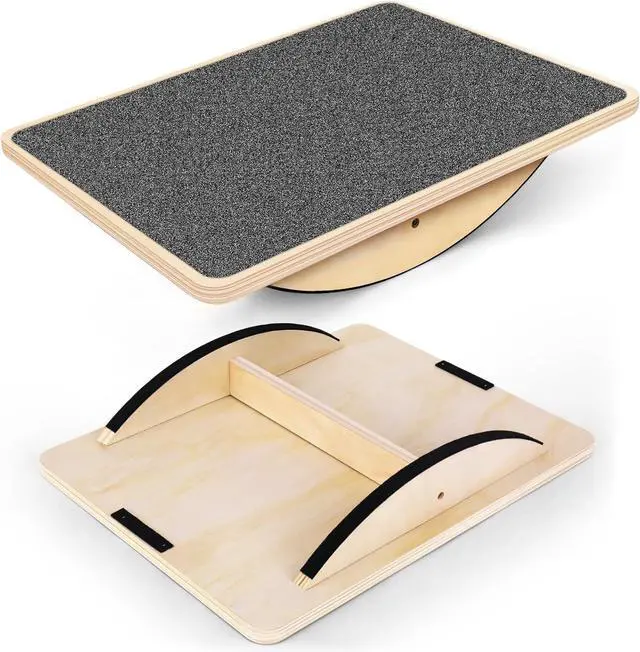 Main image of Balance Board Professional Wobble Board for Adults Anti-Slip 350LBS Balance Boards for Physical Therapy Standing Desk Core Strength Wooden Balance Board Rocker Board
