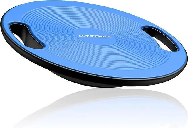 Main image of EVERYMILE Wobble Balance Board, Exercise Balance Stability Trainer Portable Balance Board with Handle for Workout Core Trainer Physical Therapy & Gym 15.7" Diameter No-Skid Surface