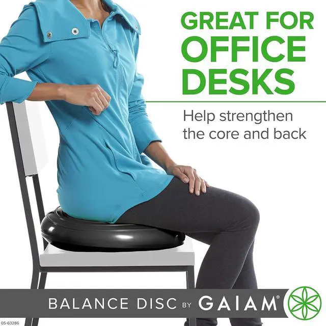 Alt view image 5 of 6 - Gaiam Balance Disc Wobble Cushion Stability Core Trainer for Home or Office Desk Chair & Kids Alternative Classroom Sensory Wiggle Seat