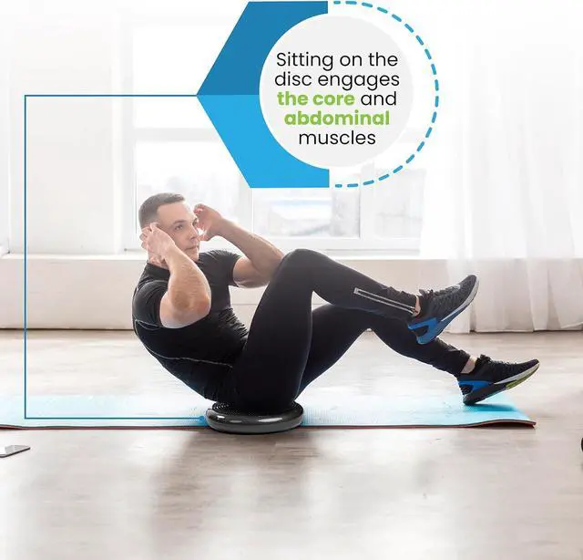 Alt view image 5 of 7 - Wobble Cushion Balance Disc - Wobble Disc & Wiggle Seat, Balance Pads for Physical Therapy, Wobble Disk, Sensory Room Equipment - Wobble Seat