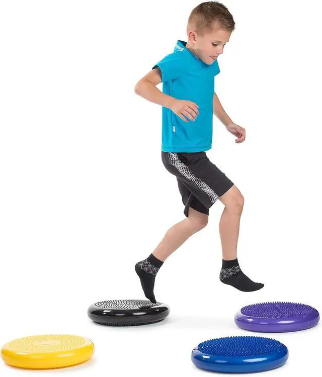 Alt view image 7 of 7 - Wobble Cushion Balance Disc - Wobble Disc & Wiggle Seat, Balance Pads for Physical Therapy, Wobble Disk, Sensory Room Equipment - Wobble Seat