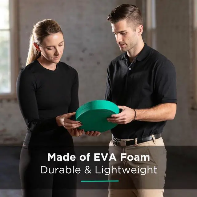 Alt view image 2 of 7 - THERABAND Stability Trainer Pad, Beginner Level Green Foam Pad, Balance Trainer & Wobble Cushion for Balance & Core Strengthening, Rehabilitation, & Physical Therapy, Round Sport Balance Trainer