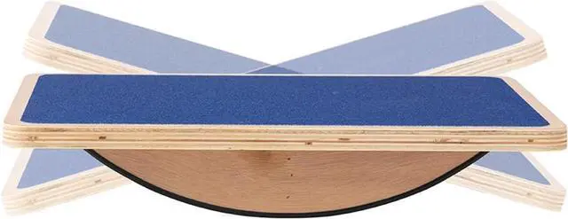 Main image of Non-Slip Wood Wobble Exercise Balance Board,up to 350 Ibs for Coordination Skills Obstacle Courses Sensory Toys for Kids and Adult,Professional Rocker Balance Board for Physical Therapy