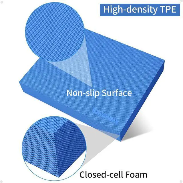 Alt view image 2 of 7 - Balance Pad 19.8 * 15.7 * 2.4",XL Balance Pad for Physical Therapy,Extra Large Foam Balance Board Stability Pad for Rehabilitation Core Training Stretching Mobility