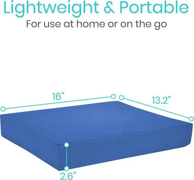 Alt view image 5 of 7 - Vive Balance Pad - Foam Large Yoga Mat Trainer for Physical Therapy, Stability Workout, Knee and Ankle Exercise, Strength Training, Rehab - Chair Cushion for Adults, Kids, and Travel