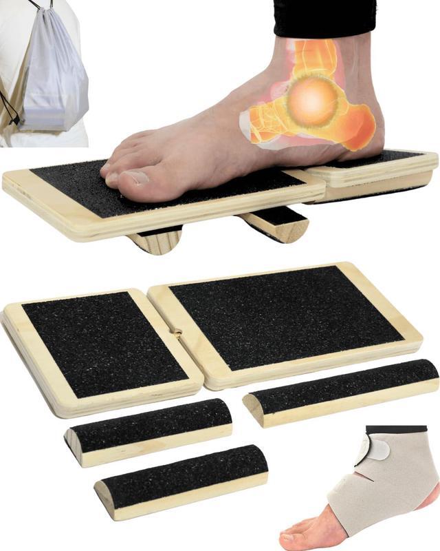 Main image of Ankle Strengthener, Single Leg Balance Board for Ankle Rehab, Foot Trainer for Mobility, Foot Stretcher for Sprained Ankle, Balancing Wobble Board, Posture Board, Arch Trainer with Brace