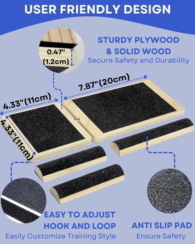 Alt view image 7 of 7 - Ankle Strengthener, Single Leg Balance Board for Ankle Rehab, Foot Trainer for Mobility, Foot Stretcher for Sprained Ankle, Balancing Wobble Board, Posture Board, Arch Trainer with Brace