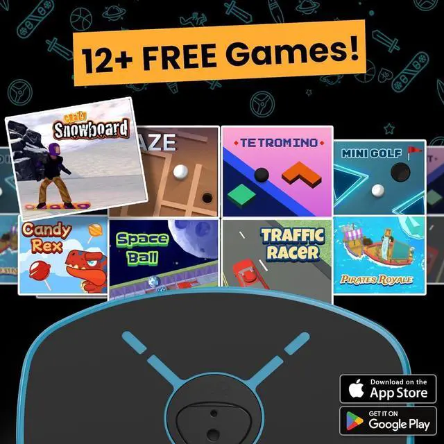 Alt view image 5 of 7 - GoBalance Board - App-Enabled Balance Board. Smart Bluetooth Sensor, 12 FREE Interactive Games - Fun, Balance Training and Home Gym Workout! Boost Coordination & Strength for Teens and Adults