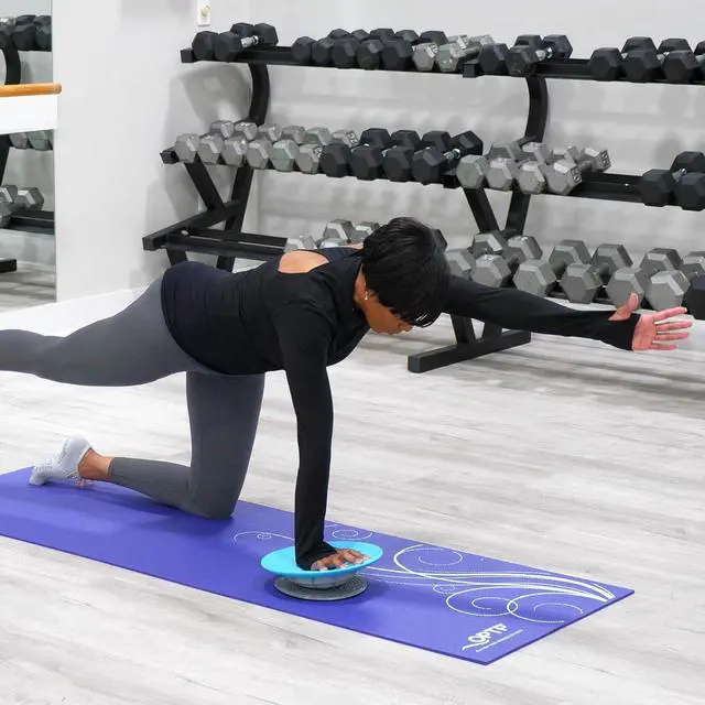 Alt view image 6 of 7 - OPTP Pelvic Rocker Core Trainer  Balance Disc for Core Stability, Pelvic Floor Training, and Ab Exercise - Core Strength Exercise Trainer for Stability