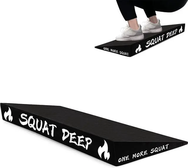 Main image of Slant Board for Weightlifting and Calf Stretching - Non-Slip Heel Elevated Squat Wedge Block