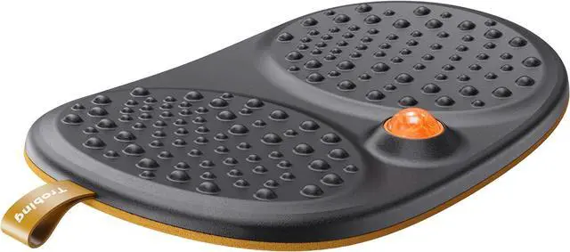 Alt view image 6 of 6 - Standing Desk Mat Balance Board with Rollerball, Wooden Wobble Anti Fatigue for Desk, Home Office Non-Slip Comfort Floor to Reli Foot, Knee, and Back Pain by DT