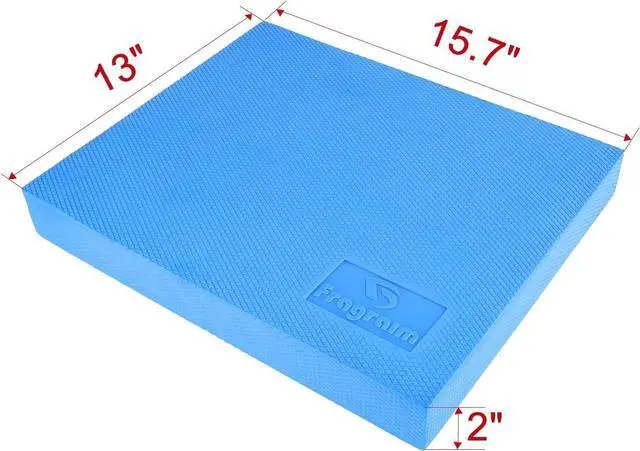 Alt view image 2 of 7 - Balance Pad, Non-Slip Foam Mat & Ankles Knee Pad Cushion for Physical Therapy, Rehabilitation, Core Balance and Strength Stability Training, Yoga & Fitness, 15.7 x 13 x 2 Inch