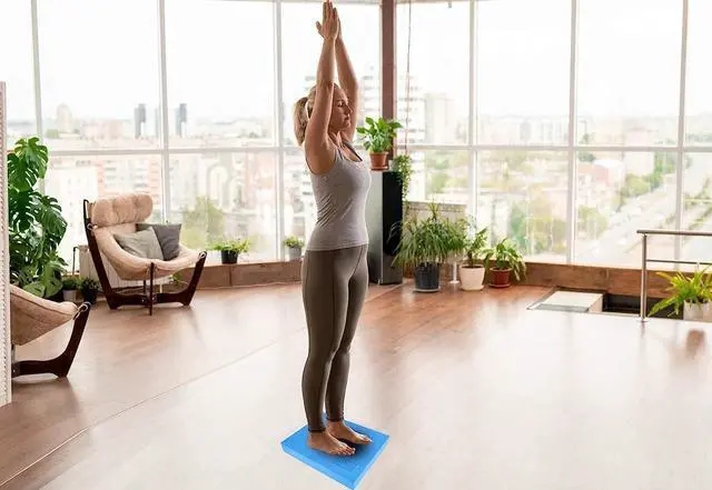 Alt view image 5 of 7 - Balance Pad, Non-Slip Foam Mat & Ankles Knee Pad Cushion for Physical Therapy, Rehabilitation, Core Balance and Strength Stability Training, Yoga & Fitness, 15.7 x 13 x 2 Inch