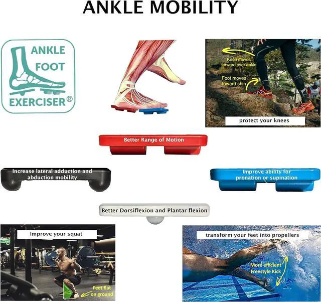 Alt view image 5 of 7 - Ankle Foot Exerciser® Ankle Strengthener for ankle sprain relief, Foot Strengthener for plantar fasciitis; Ankle mobility, Posture corrector, Pilates board for home