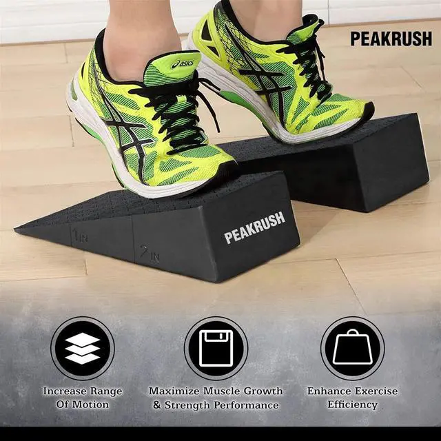 Alt view image 5 of 7 - 2 Pcs Versatile Squat Wedge Block for Heel Elevated Squat, Heavy-Duty Calf Stretcher Slant Board to Enhance Mobility, Balance & Strength Performance
