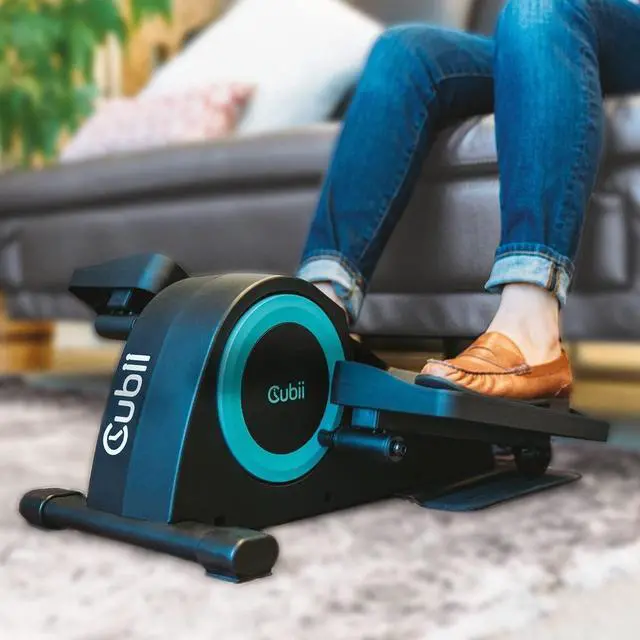 Alt view image 2 of 7 - Cubii JR1, Under Desk Elliptical, Under Desk Bike Pedal Exerciser, Seated Elliptical, Work from Home Fitness, Mini Elliptical Machines for Home Use, Cubii Exerciser for Seniors, Desk Exercise