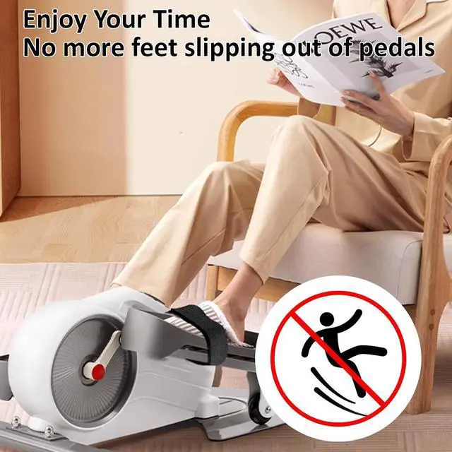 Alt view image 3 of 6 - 4 Pcs Ellipse Leg Exerciser Machine Pedal Straps, Suitable for Under Desk Elliptical Peddler Foot & Leg Pedal Exercixer for Seniors Fitness Home Sports Accessories