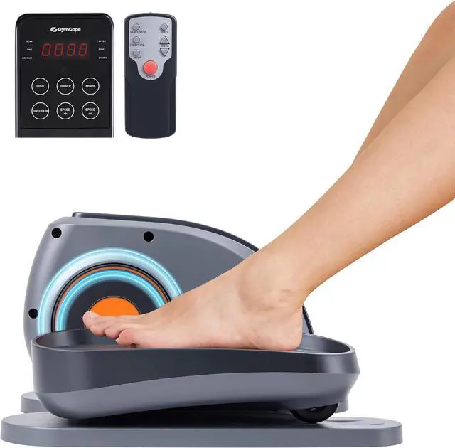 Main image of Under Desk Elliptical Machine, Seated Ellipse Leg Exerciser As Seen on TV, Portable Electric Pedal Exerciser for Seniors While Sitting with Remote Control, 10 Adjustable Speeds