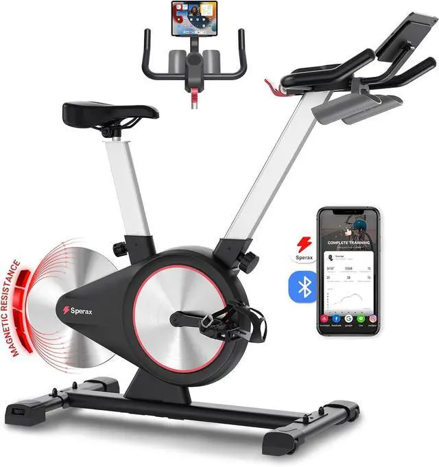 Main image of Sperax Exercise Bike, Magnetic Stationary Bike for Home, Indoor Cycling Bike with Exclusive APP, Comfortable Seat Cushion