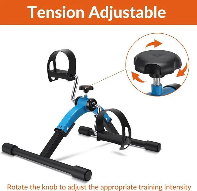 Alt view image 6 of 7 - Pedal Exerciser Mini Exercise Bike for Leg and Arm Cycling Exercisce Foldable Pedaller