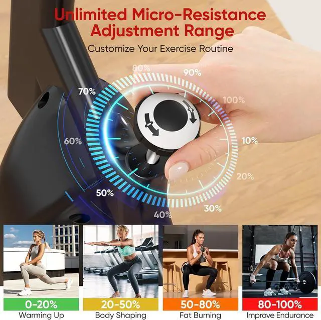 Alt view image 3 of 7 - Exercise Bike, Stationary Bike for Home/Indoor Cycling Bike Silent Belt Drive, Stationary Bike with 300lbs Weight Capacity w/Comfortable Seat Cushion & Tablet Mount