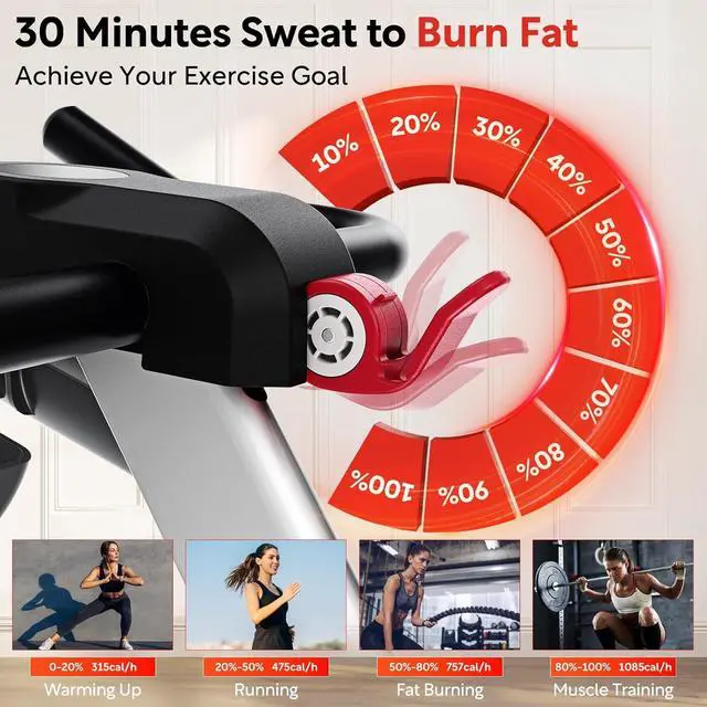 Alt view image 6 of 7 - Sperax Exercise Bike, Magnetic Stationary Bike for Home, Indoor Cycling Bike with Exclusive APP, Comfortable Seat Cushion